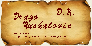 Drago Muskalović vizit kartica